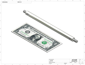 Automatic inline 4 miniature pistons filler machine, gating cylinders to automatically control handling of the bottles, high viscocity liquid products, model Minipiston, Part 650-614, by Acasi Machinery Inc.