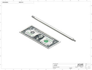 Automatic inline 4 miniature pistons filler machine, gating cylinders to automatically control handling of the bottles, high viscocity liquid products, model Minipiston, Part Part 650-514, by Acasi Machinery Inc.