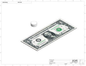 Automatic inline 4 miniature pistons filler machine, gating cylinders to automatically control handling of the bottles, high viscocity liquid products, model MiniPiston-4, Part 650-040, by Acasi Machinery Inc.