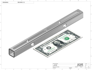 Automatic inline 4 miniature pistons filler machine, gating cylinders to automatically control handling of the bottles, high viscocity liquid products, model MiniPiston 4- Part 650-006-V1.0, by Acasi Machinery Inc.
