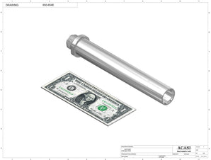 Automatic inline 4 miniature pistons filler machine, gating cylinders to automatically control handling of the bottles, high viscocity liquid products, model Minipiston, Assy 650-654E , by Acasi Machinery Inc.