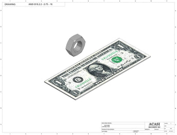 Automatic inline 4 pistons filler machine high-precision, electrically-driven ball screw movement, high viscocity liquid products, Component ANSI B18.2.2 - 3/4 - 16, by Acasi Machinery Inc.