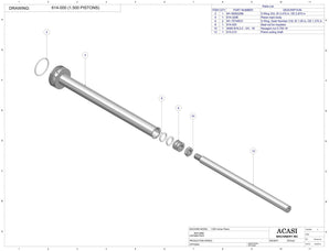 Automatic inline 4 pistons filler machine high-precision, electrically-driven ball screw movement, high viscocity liquid products, Assy 614-000, by Acasi Machinery Inc.