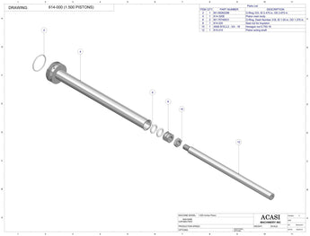 Automatic inline 4 pistons filler machine high-precision, electrically-driven ball screw movement, high viscocity liquid products, Assy 614-000, by Acasi Machinery Inc.