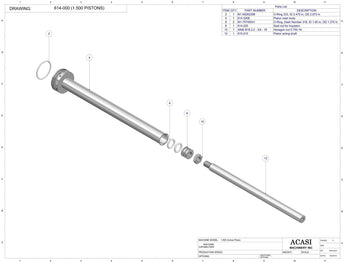 Automatic inline 4 pistons filler machine high-precision, electrically-driven ball screw movement, high viscocity liquid products, Assy 614-000, by Acasi Machinery Inc.