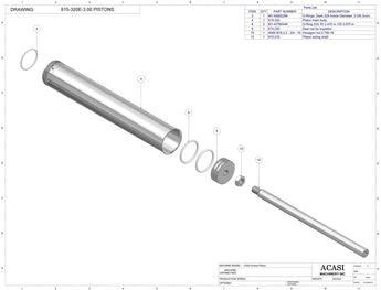 Automatic inline 4 pistons filler machine high-precision, electrically-driven ball screw movement, high viscocity liquid products, Assy 615-320E-3.00, by Acasi Machinery Inc.