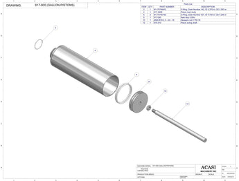 Automatic inline 4 pistons filler machine high-precision, electrically-driven ball screw movement, high viscocity liquid products, Assy 617-000, by Acasi Machinery Inc.