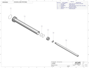 Automatic inline 4 pistons filler machine high-precision, electrically-driven ball screw movement, high viscocity liquid products, Assy 618-000, by Acasi Machinery Inc.
