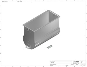 Automatic inline 4 pistons filler machine high-precision, electrically-driven ball screw movement, high viscocity liquid products, Assy 620-010E, by Acasi Machinery Inc.