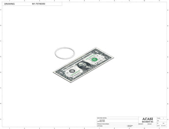 Automatic inline 4 pistons filler machine high-precision, electrically-driven ball screw movement, high viscocity liquid products, Component M1-75748350, by Acasi Machinery Inc.