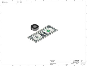 Automatic inline 4 pistons filler machine high-precision, electrically-driven ball screw movement, high viscocity liquid products, Component SKF-6203, by Acasi Machinery Inc.