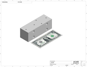 Automatic inline 4 pistons filler machine high-precision, electrically-driven ball screw movement, high viscocity liquid products, Part 615-090, by Acasi Machinery Inc.