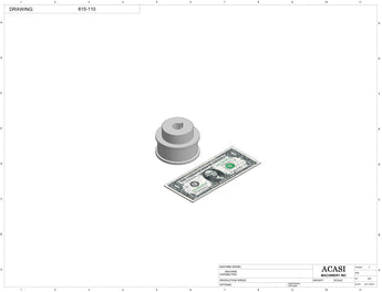 Automatic inline 4 pistons filler machine high-precision, electrically-driven ball screw movement, high viscocity liquid products, Part 615-110, by Acasi Machinery Inc.