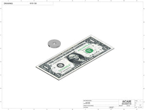 Automatic inline 4 pistons filler machine high-precision, electrically-driven ball screw movement, high viscocity liquid products, Part 615-130, by Acasi Machinery Inc.
