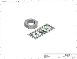 Automatic inline 4 pistons filler machine high-precision, electrically-driven ball screw movement, high viscocity liquid products, Part 615-170, by Acasi Machinery Inc.