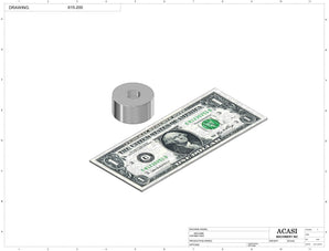 Automatic inline 4 pistons filler machine high-precision, electrically-driven ball screw movement, high viscocity liquid products, Part 615-200, by Acasi Machinery Inc.