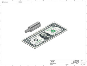 Automatic inline 4 pistons filler machine high-precision, electrically-driven ball screw movement, high viscocity liquid products, Part 615-280, by Acasi Machinery Inc.