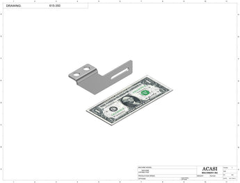 Automatic inline 4 pistons filler machine high-precision, electrically-driven ball screw movement, high viscocity liquid products, Part 615-350, by Acasi Machinery Inc.