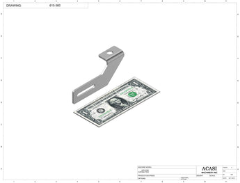 Automatic inline 4 pistons filler machine high-precision, electrically-driven ball screw movement, high viscocity liquid products, Part 615-360, by Acasi Machinery Inc.