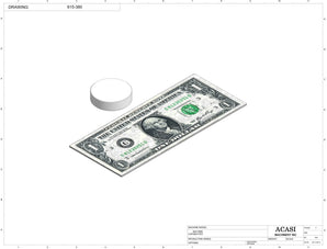 Automatic inline 4 pistons filler machine high-precision, electrically-driven ball screw movement, high viscocity liquid products, Part 615-380, by Acasi Machinery Inc.