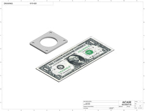 Automatic inline 4 pistons filler machine high-precision, electrically-driven ball screw movement, high viscocity liquid products, Part 615-420, by Acasi Machinery Inc.