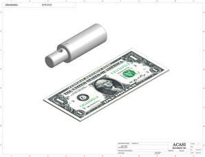 Automatic inline 4 pistons filler machine high-precision, electrically-driven ball screw movement, high viscocity liquid products, Part 615-510, by Acasi Machinery Inc.