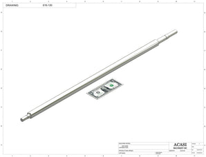 Automatic inline 4 pistons filler machine high-precision, electrically-driven ball screw movement, high viscocity liquid products, Part 616-120, by Acasi Machinery Inc.
