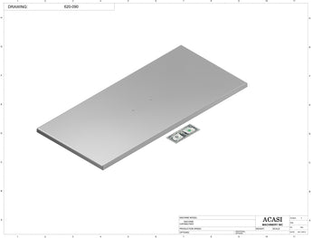 Automatic inline 4 pistons filler machine high-precision, electrically-driven ball screw movement, high viscocity liquid products, Part 620-090, by Acasi Machinery Inc.