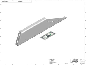 Automatic inline 4 pistons filler machine high-precision, electrically-driven ball screw movement, high viscocity liquid products, Part 672-002, by Acasi Machinery Inc.