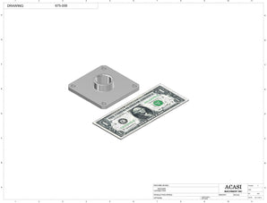 Automatic inline 4 pistons filler machine high-precision, electrically-driven ball screw movement, high viscocity liquid products, Part 675-006, by Acasi Machinery Inc.