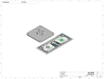 Automatic inline 4 pistons filler machine high-precision, electrically-driven ball screw movement, high viscocity liquid products, Part 675-006, by Acasi Machinery Inc.