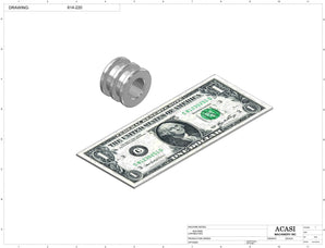 Automatic inline 4 pistons filler machine high-precision, electrically-driven ball screw movement, high viscocity liquid products, Part 614-220, by Acasi Machinery Inc.