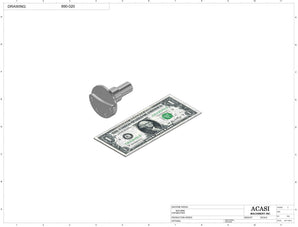 Automatic inline 4 pistons filler machine high-precision, electrically-driven ball screw movement, high viscocity liquid products, Part 890-020, by Acasi Machinery Inc.