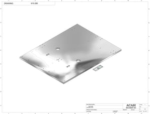 Automatic inline 4 pistons filler machine high-precision, electrically-driven ball screw movement, high viscocity liquid products, model Trupiston, Part 610-280, by Acasi Machinery Inc.