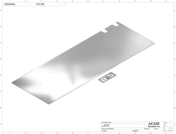 Automatic inline 4 pistons filler machine high-precision, electrically-driven ball screw movement, high viscocity liquid products, model Trupiston, Part 610-300, by Acasi Machinery Inc.