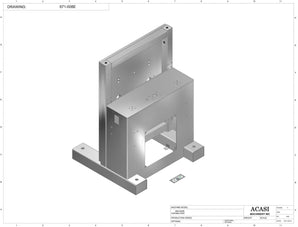 Automatic inline 4 pistons filler machine high-precision, electrically-driven ball screw movement, high viscocity liquid products, model Trupiston, Assy 671-008E, by Acasi Machinery Inc.