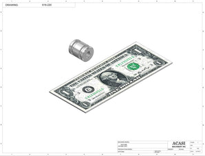 Automatic inline 4 pistons filler machine high-precision, electrically-driven ball screw movement, high viscocity liquid products, Part 616-220, by Acasi Machinery Inc.