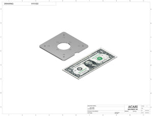 Automatic inline 6 pistons filler machine high-precision, electrically-driven ball screw movement, high viscocity liquid products, Part 615-022, by Acasi Machinery Inc.