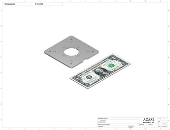 Automatic inline 6 pistons filler machine high-precision, electrically-driven ball screw movement, high viscocity liquid products, Part 615-022, by Acasi Machinery Inc.