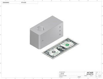 Automatic inline 6 pistons filler machine high-precision, electrically-driven ball screw movement, high viscocity liquid products, Part 615-030, by Acasi Machinery Inc.