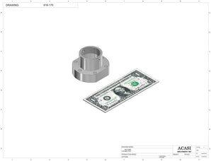 Automatic inline 6 pistons filler machine high-precision, electrically-driven ball screw movement, high viscocity liquid products, Part 616-170, by Acasi Machinery Inc.