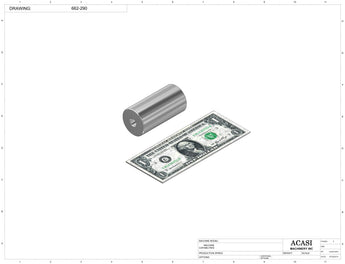 Automatic inline 6 pistons filler machine high-precision, electrically-driven ball screw movement, high viscocity liquid products, Part 662-290, by Acasi Machinery Inc.