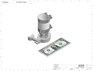 Automatic inline 6 pistons filler machine high-precision, electrically-driven ball screw movement, high viscocity liquid products, Part 673-020E, by Acasi Machinery Inc.