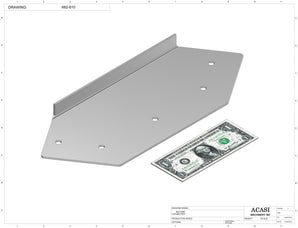 Automatic inline 6 pistons filler machine high-precision, electrically-driven ball screw movement, high viscocity liquid products, Part 682-810, by Acasi Machinery Inc.