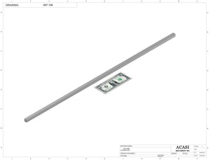 Automatic inline 6 pistons filler machine high-precision, electrically-driven ball screw movement, high viscocity liquid products, Part 697-106, by Acasi Machinery Inc.