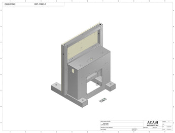 Automatic inline 6 pistons filler machine high-precision, electrically-driven ball screw movement, high viscocity liquid products, Part 697-108E-2, by Acasi Machinery Inc.