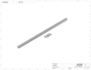Automatic inline 6 pistons filler machine high-precision, electrically-driven ball screw movement, high viscocity liquid products, Part 697-118, by Acasi Machinery Inc.
