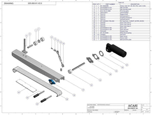 Automatic inline bottle cap tightener machine, Model-Trucap, Assy 325-000-01-V2.0, by Acasi Machinery Inc.