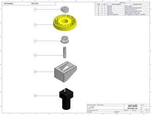 Automatic inline bottle cap tightener machine, Model - Trucap, Assy 250-000, by Acasi Machinery Inc.