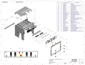Automatic inline bottle cap tightener machine, Model - Trucap, Assy 305-000-03-V17, by Acasi Machinery Inc.